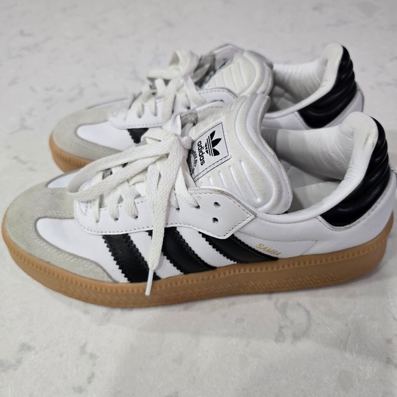 Adidas Samba XLG Shoes - White/Black/Gum - Men's Size 8 - Picture 6 of 9